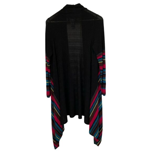 Jones New York Womens Size S/M Cardigan Knit Open-Front Sweater Waterfall Draped - Picture 4 of 9